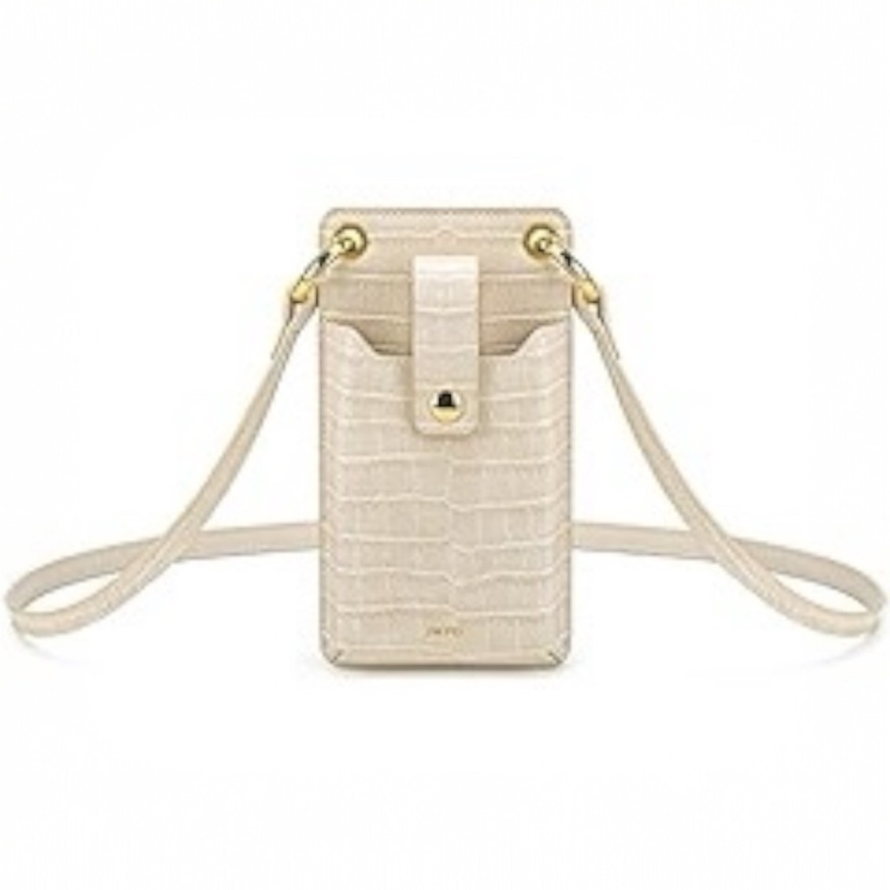 JW PEI - Quinn Phone Bag in Ivory Croc